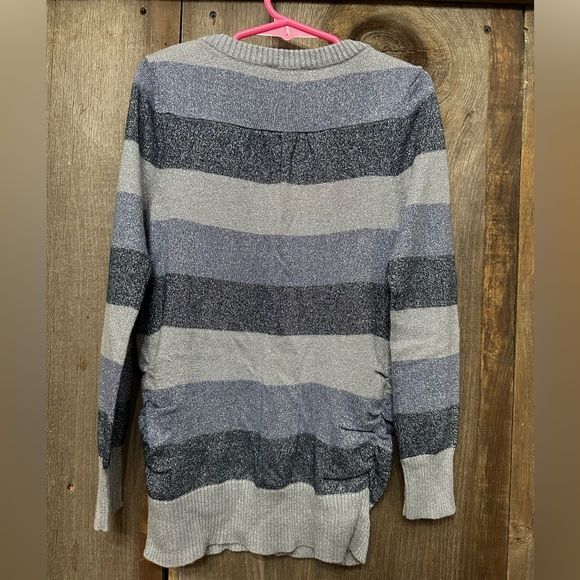 77kids by American Eagle Glitter Cardigan with Pockets in Blue Size XS 5 6 - Picture 4 of 17